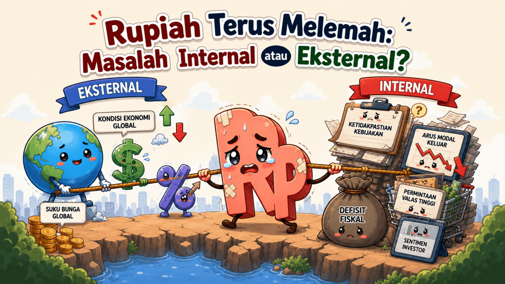Rupiah Terus Melemah: Masalah Internal atau&nbsp;Eksternal?